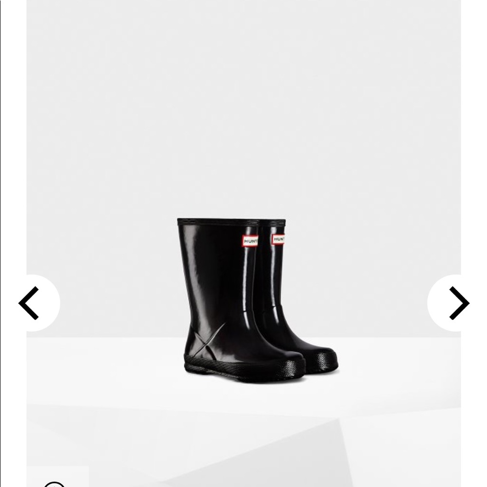 Kids  Classic Hunter Gloss Rain Boots